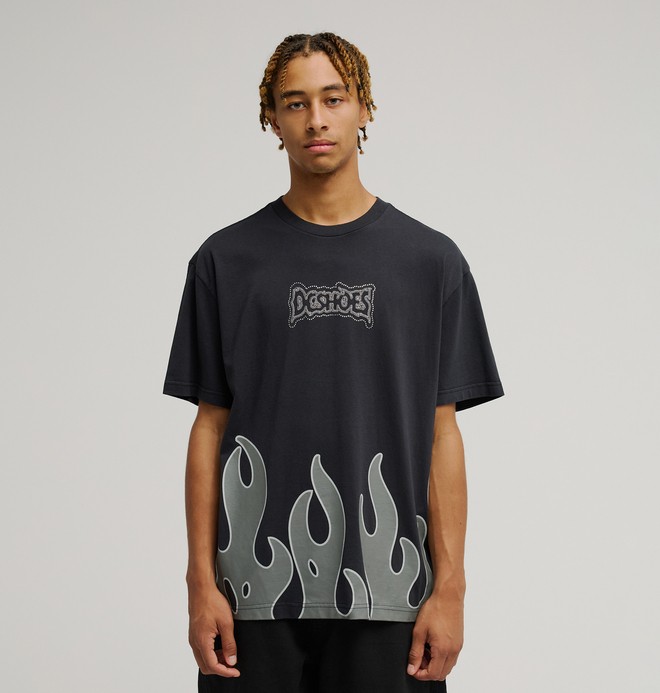 /dc-burning-diamonds--camiseta-de-manga-corta-negro-hombre