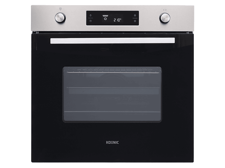 Horno - KOENIC KBO 331 M A, Multifunción, Esmalte fácil de limpiar, 70 l, 62 cm, Negro y acero inoxidable