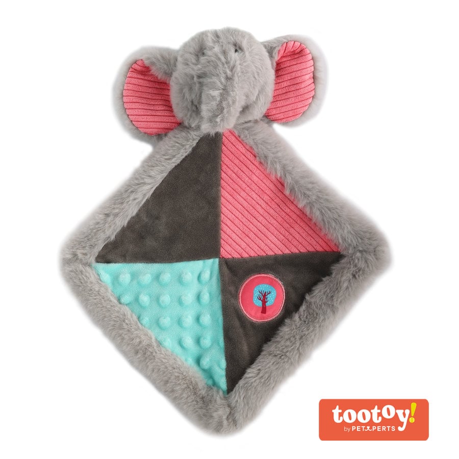 Tootoy! Puppy Elephant Comforter Doudou peluche para perros