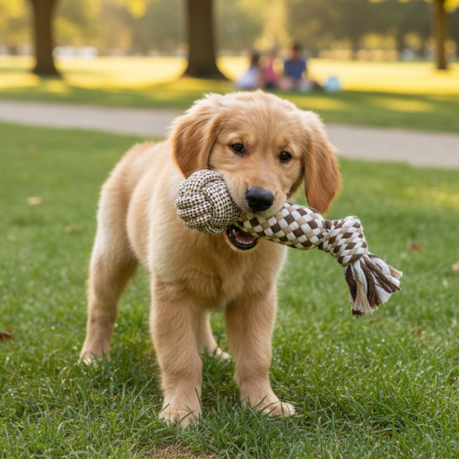 Tootoy! Mordedor de Cuerda con Pelota para perros