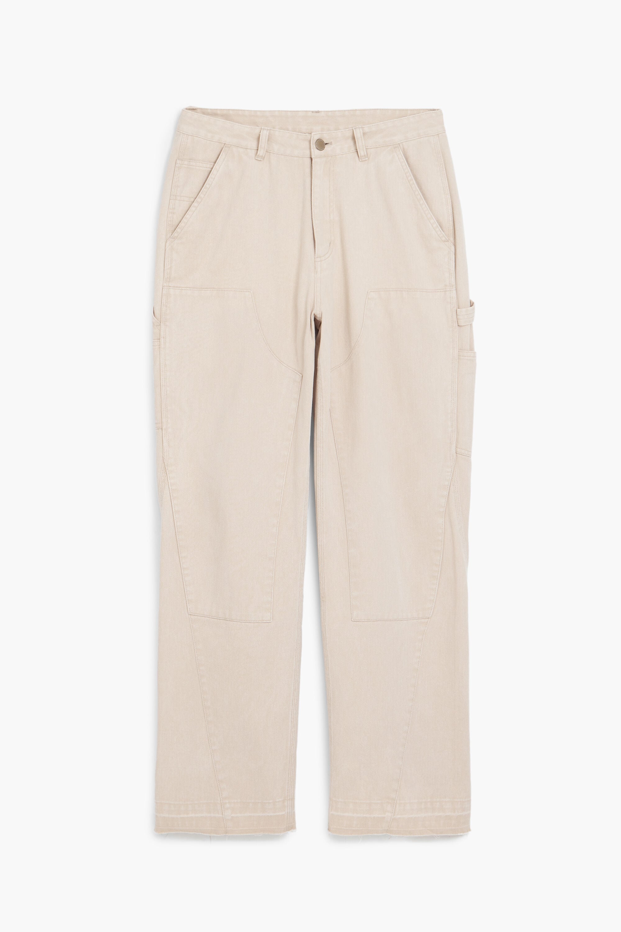 Desigual, Pantalón cargo safari, Algodon, Blanco, 30